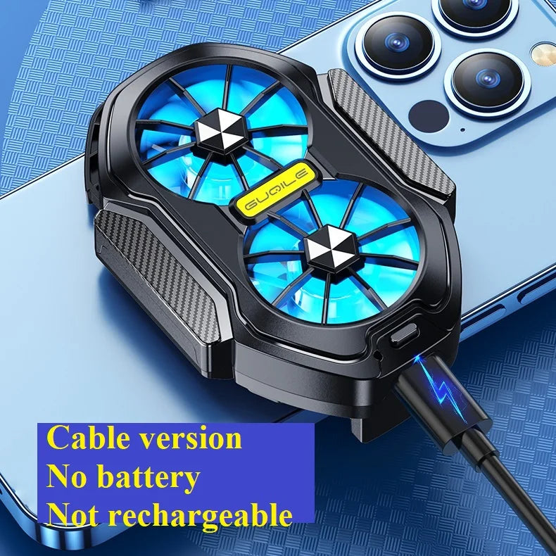 FS01 Dual Fan Rechargeable Mobile Phone Cooler Radiator