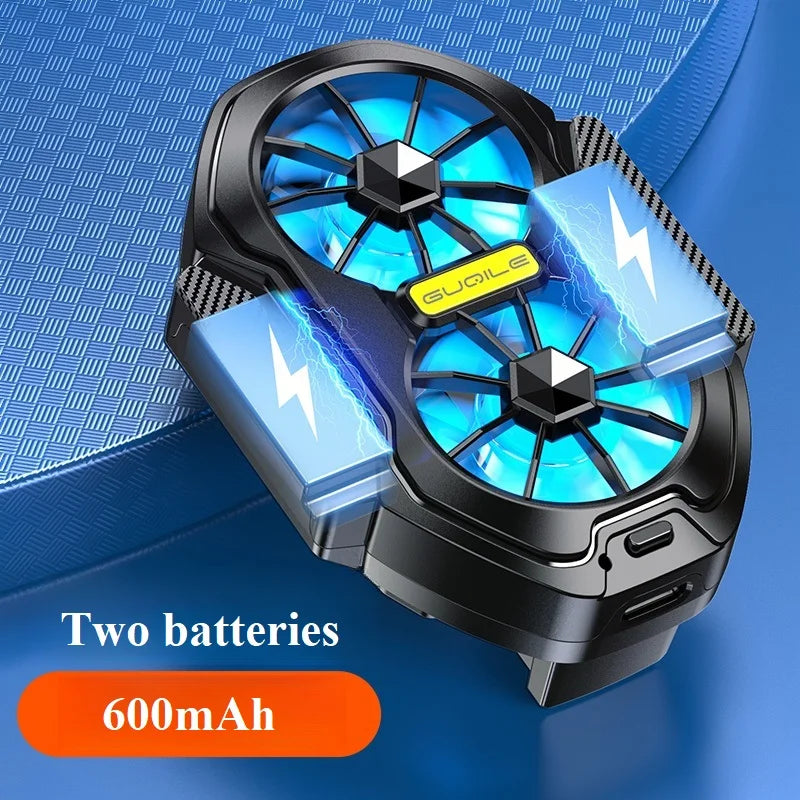FS01 Dual Fan Rechargeable Mobile Phone Cooler Radiator