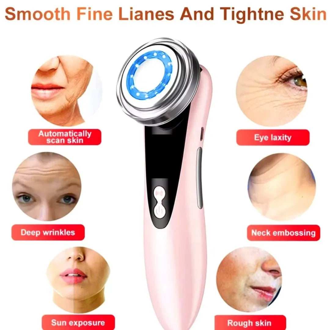 EMS Facial Massager Skin Care Tools 4 in 1 RF Face Lift Multifunction