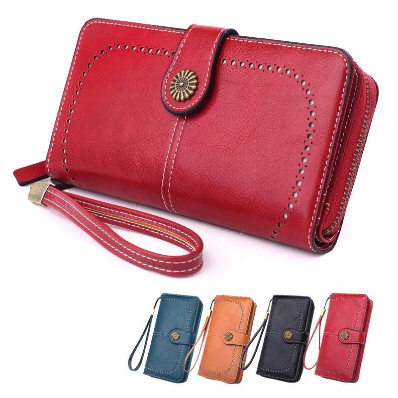 Women Wallets Purse Organizer Pouch Bag Credit Card Cash Holder Case Handbag Au - Black