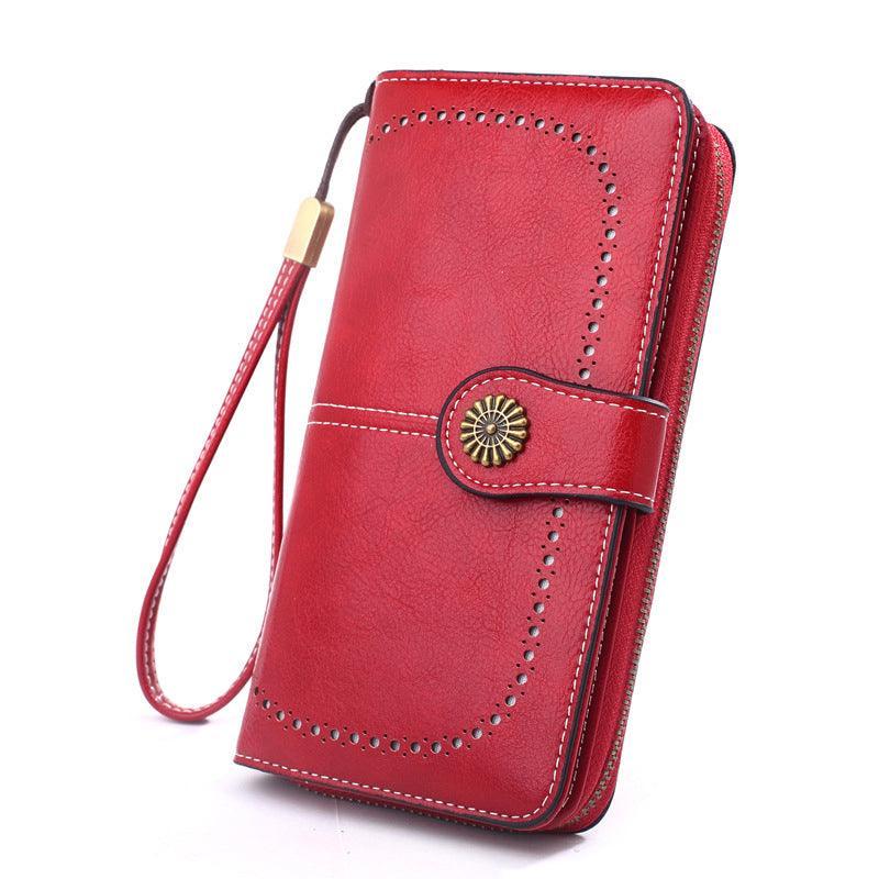 Women Wallets Purse Organizer Pouch Bag Credit Card Cash Holder Case Handbag Au - Black