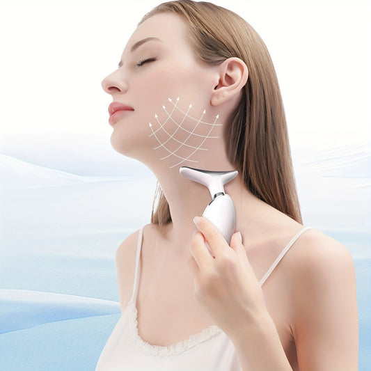 7 Colors Anti Wrinkle Facial Massager Neck Face Beauty Device Skin