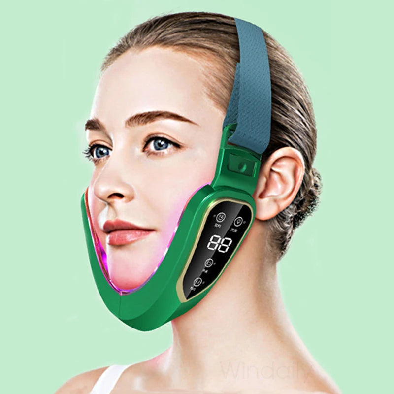 Facial Lifting Device LED Photon Therapy Facial Slimming Vibration