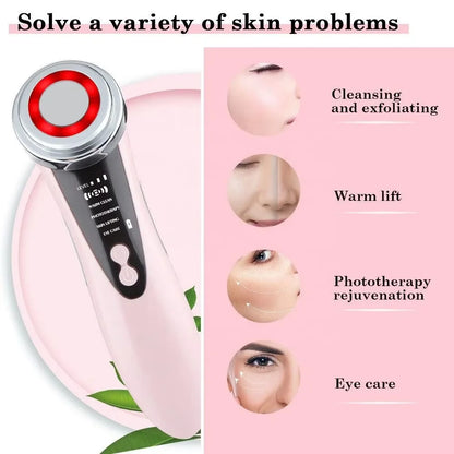 EMS Facial Massager Skin Care Tools 4 in 1 RF Face Lift Multifunction