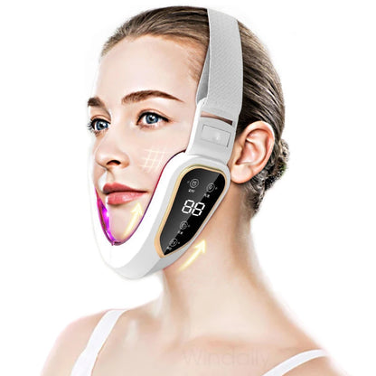 Facial Lifting Device LED Photon Therapy Facial Slimming Vibration