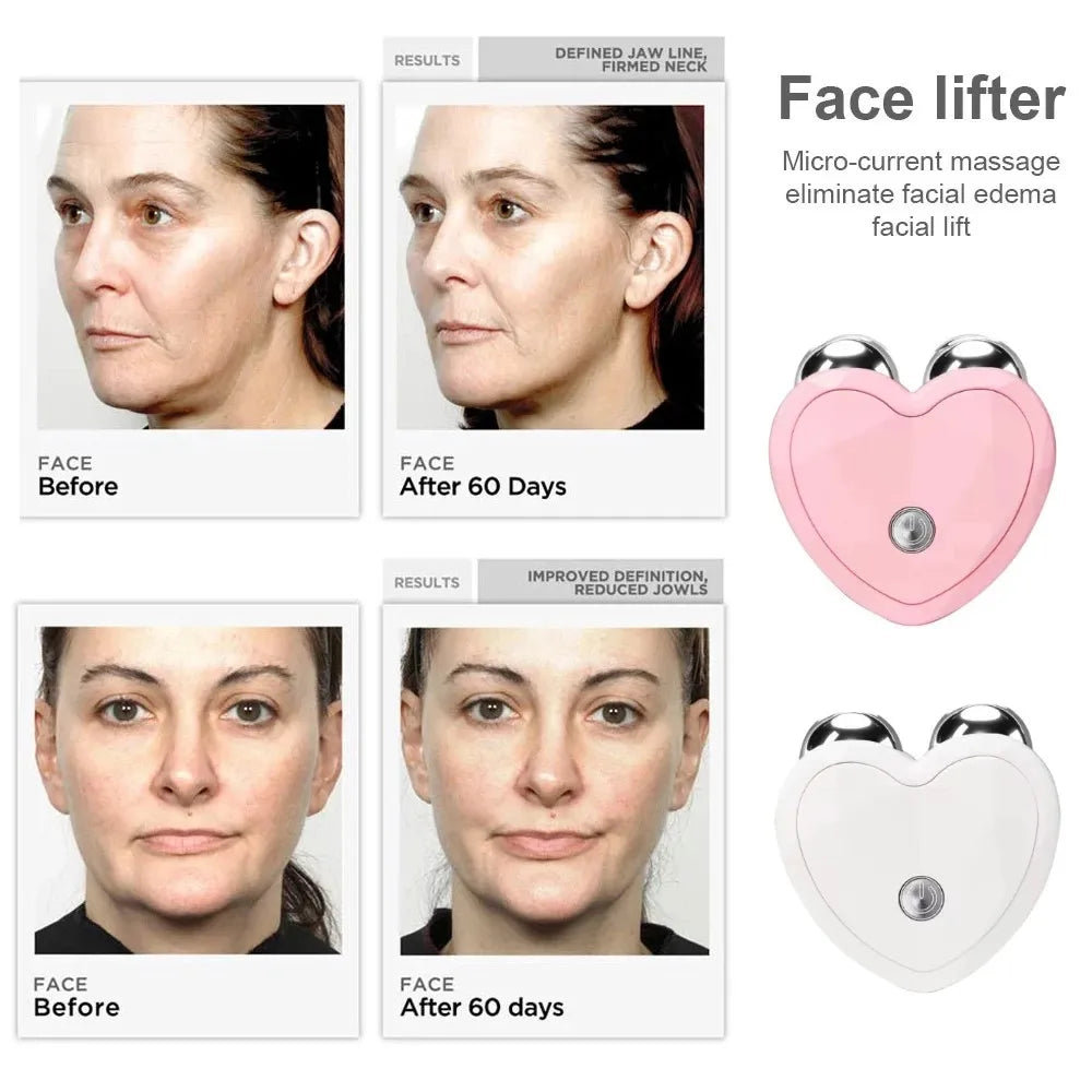 Facial Massager Microcurrent Face Lifting Machine Roller Skin