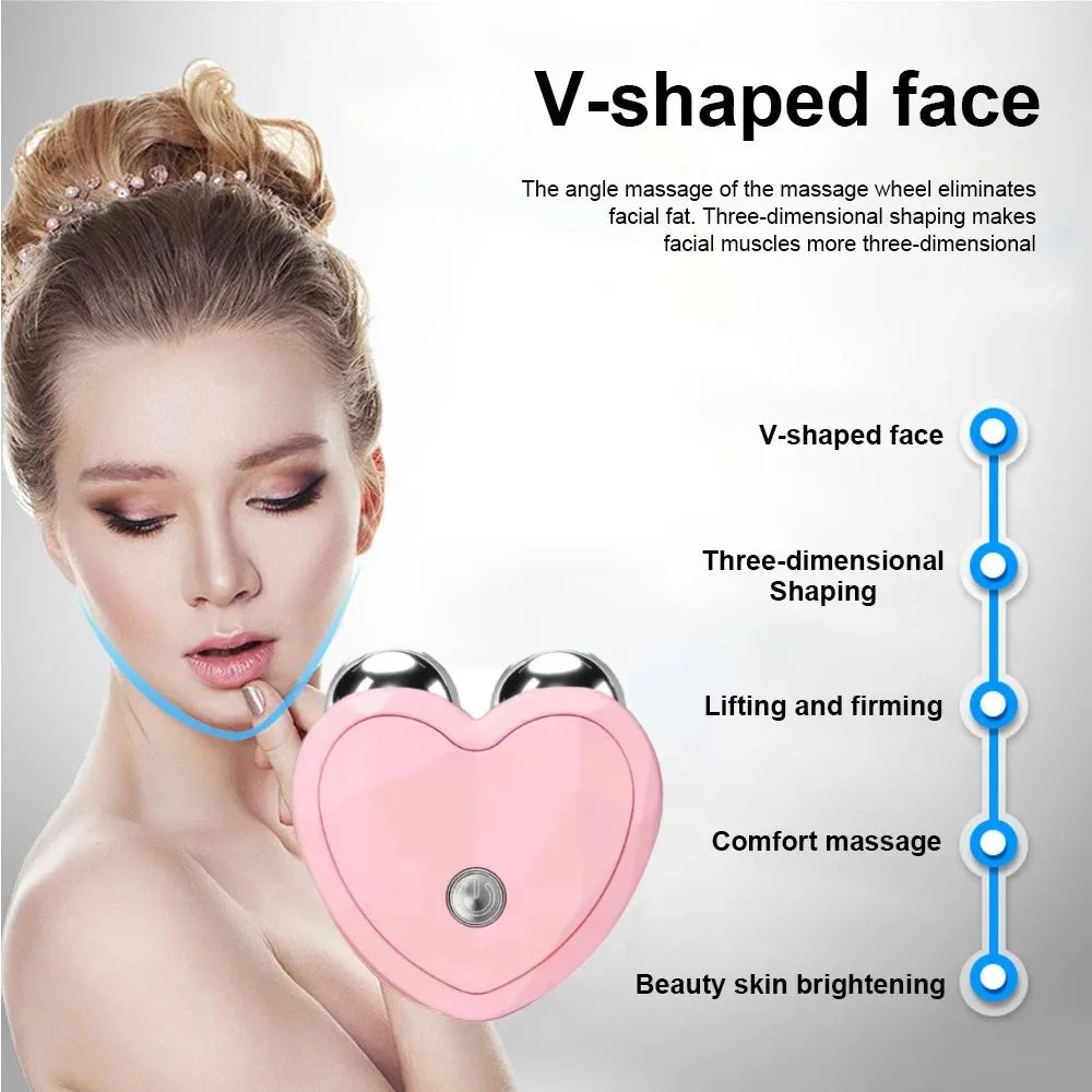 Facial Massager Microcurrent Face Lifting Machine Roller Skin