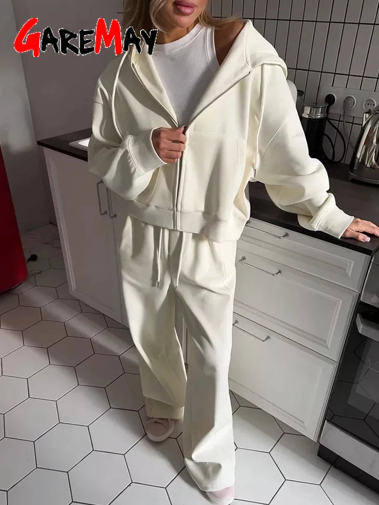 Autumn Women's Tracksuit with Zipper and Trousers Gary Casual