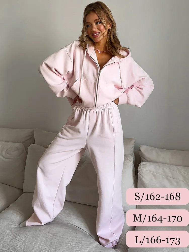 Autumn Women's Tracksuit with Zipper and Trousers Gary Casual