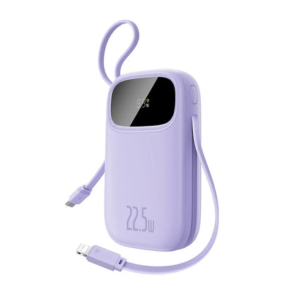 Baseus 22.5W 10000mAh 20000mAh Power Bank Built-In Retractable