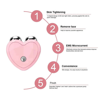 Facial Massager Microcurrent Face Lifting Machine Roller Skin