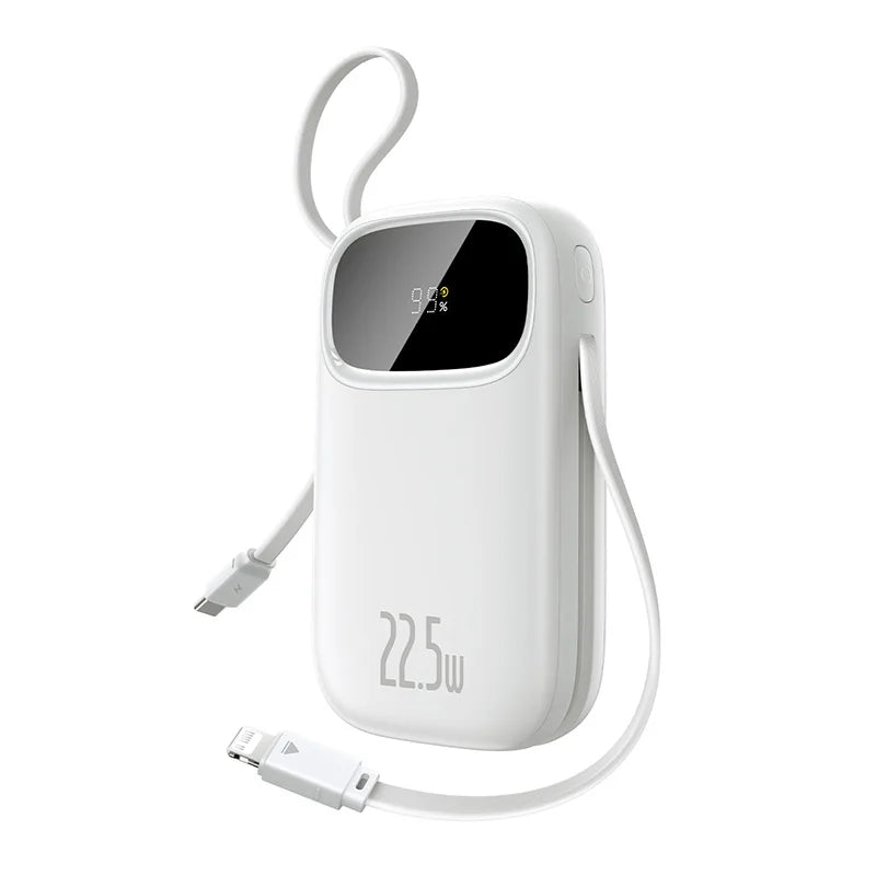 Baseus 22.5W 10000mAh 20000mAh Power Bank Built-In Retractable
