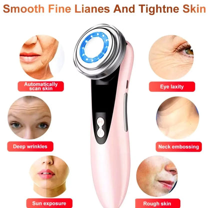 EMS Facial Massager Skin Care Tools 4 in 1 RF Face Lift Multifunction