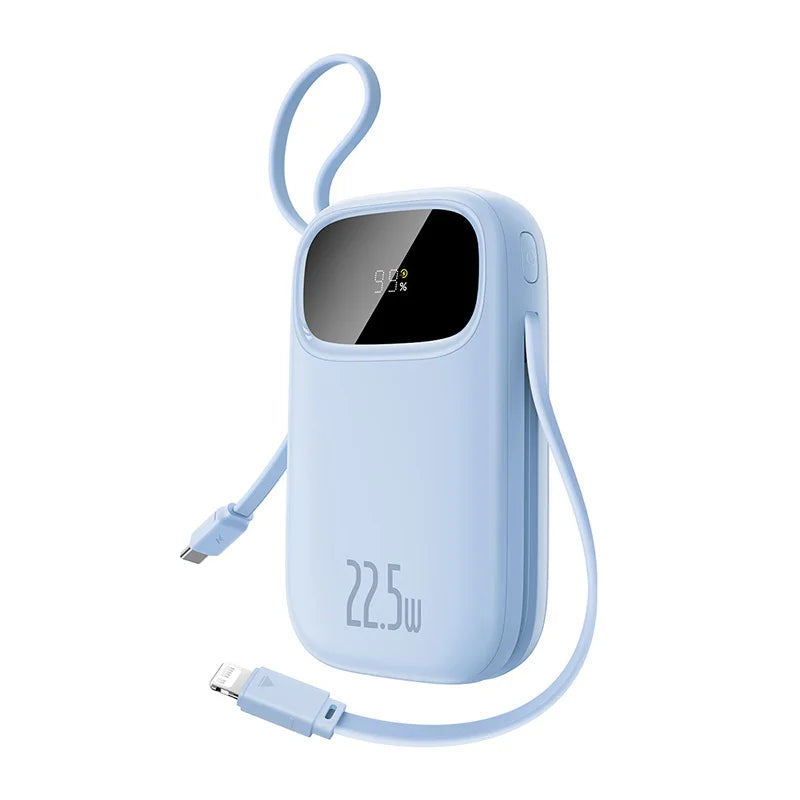 Baseus 22.5W 10000mAh 20000mAh Power Bank Built-In Retractable