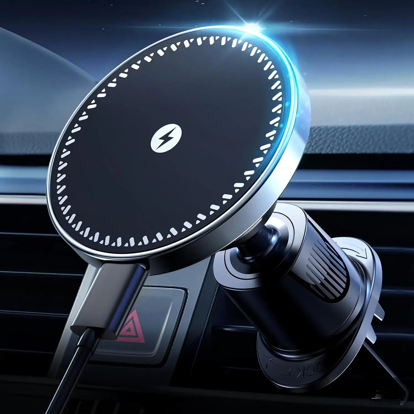 Magnetic Wireless Car Phone Charger Adapter 15W Air Vent Car Phone