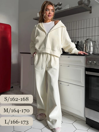 Autumn Women's Tracksuit with Zipper and Trousers Gary Casual
