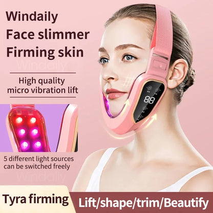 Facial Lifting Device LED Photon Therapy Facial Slimming Vibration