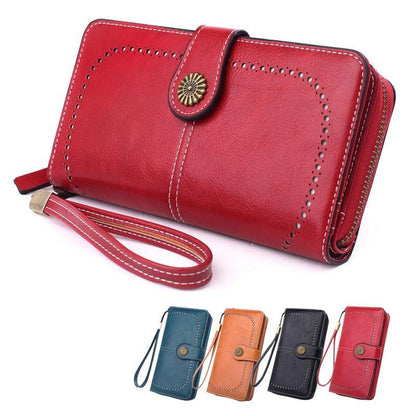 Women Wallets Purse Organizer Pouch Bag Credit Card Cash Holder Case Handbag Au - Black