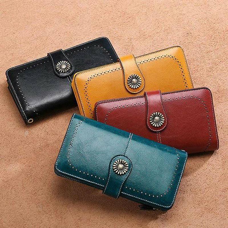 Women Wallets Purse Organizer Pouch Bag Credit Card Cash Holder Case Handbag Au - Black